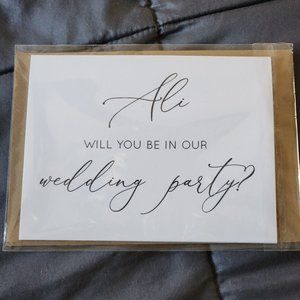 Personalized Name Ali | Bridesmaid Proposal Card